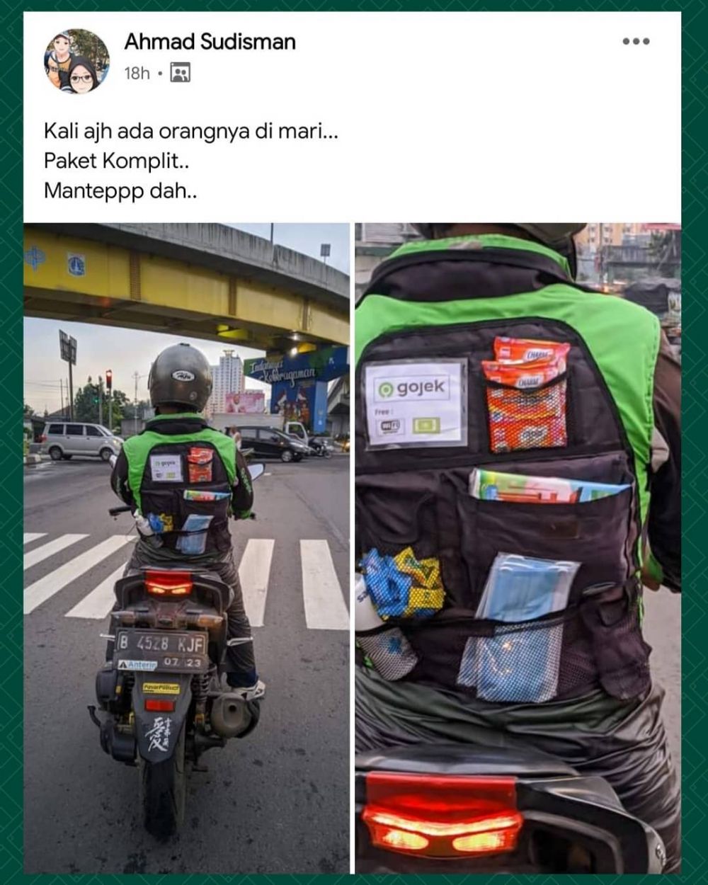 11 Potret lucu kreativitas driver ojek online, idenya ada-ada aja
