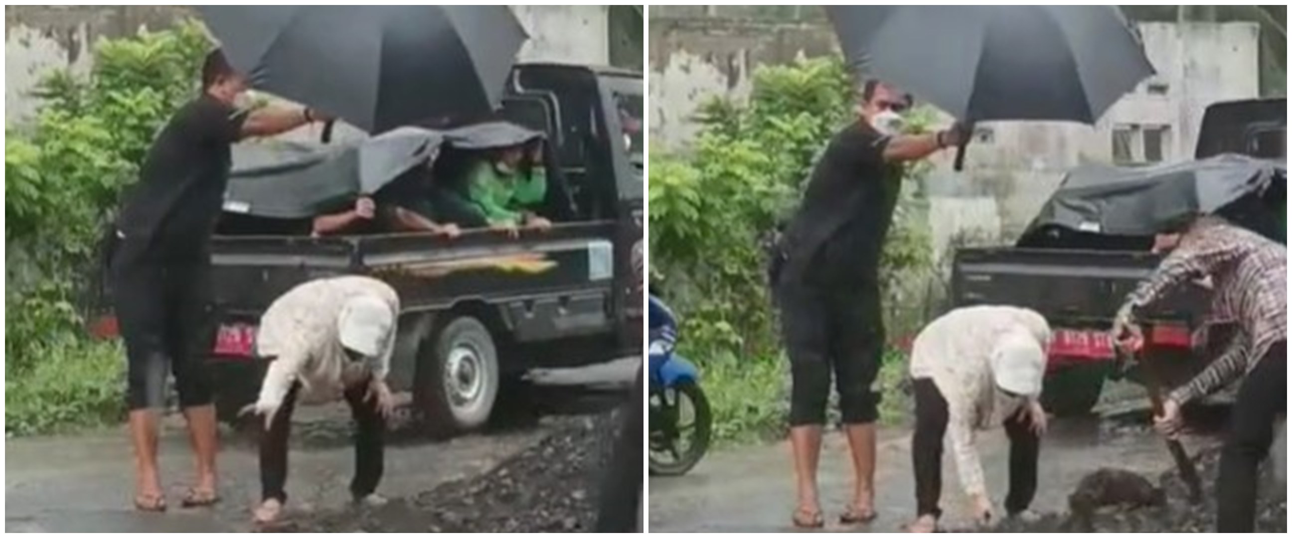 Viral momen Menteri Risma punguti batu saat kunjungi korban Semeru