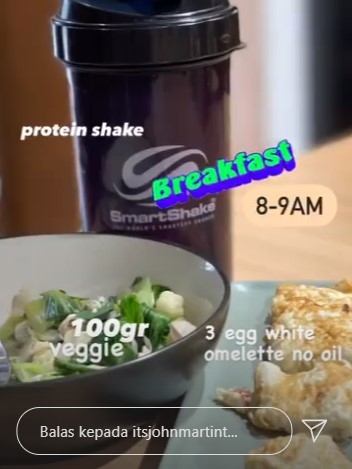 Bobot turun 12 kg dalam 2 bulan, ini 11 menu diet John Martin