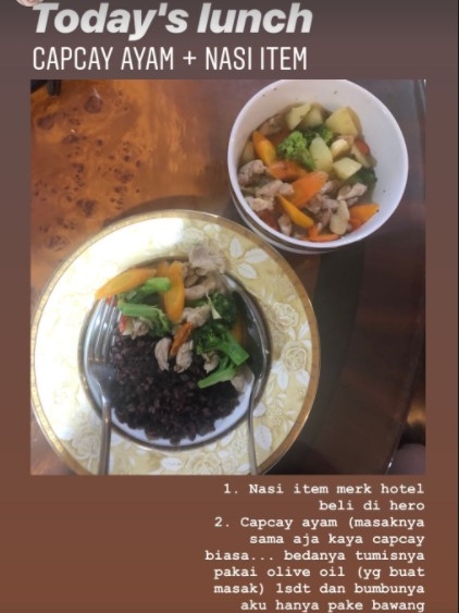 13 Pola makan Sabrina Chairunnisa saat diet, bikin langsing dan bugar