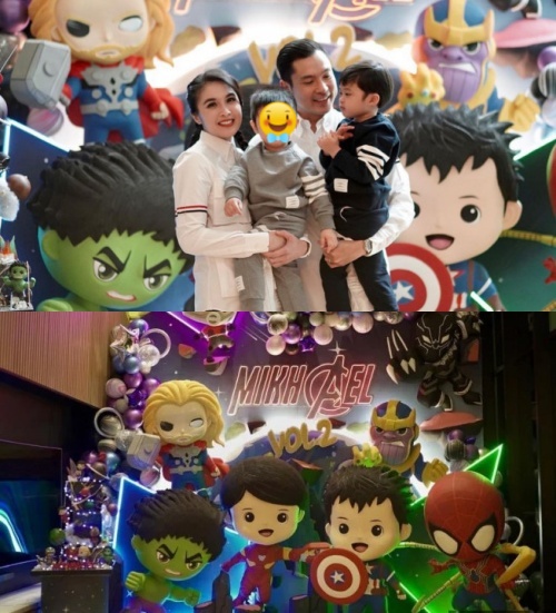 Momen meriah ultah 11 anak seleb di rumah, Titi Kamal gelar pool party