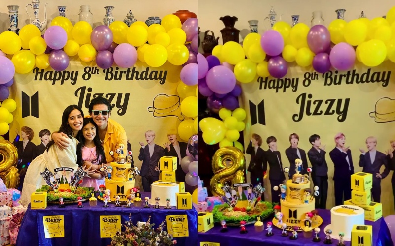 Momen meriah ultah 11 anak seleb di rumah, Titi Kamal gelar pool party