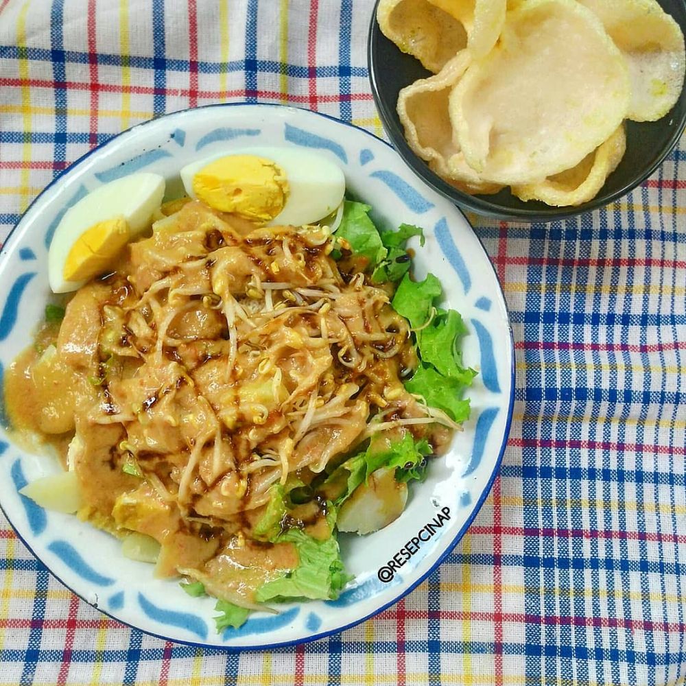 13 Cara membuat gado-gado bumbu kacang, sehat dan mudah dibuat