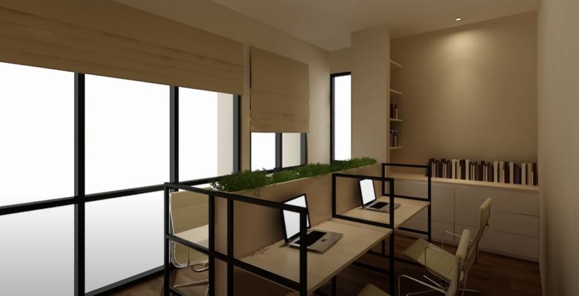 11 Potret kantor baru Raditya Dika, desain minimalis