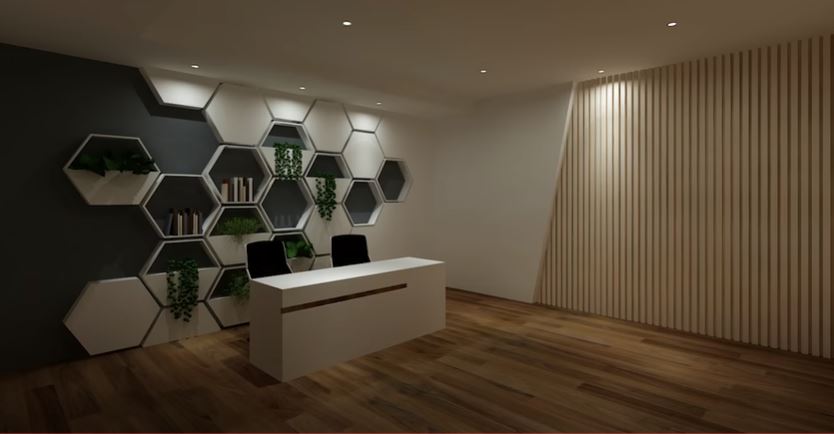 11 Potret kantor baru Raditya Dika, desain minimalis