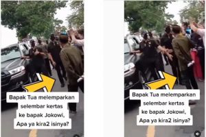 Terungkap sosok kakek yang lempar kertas ke Jokowi di Lumajang