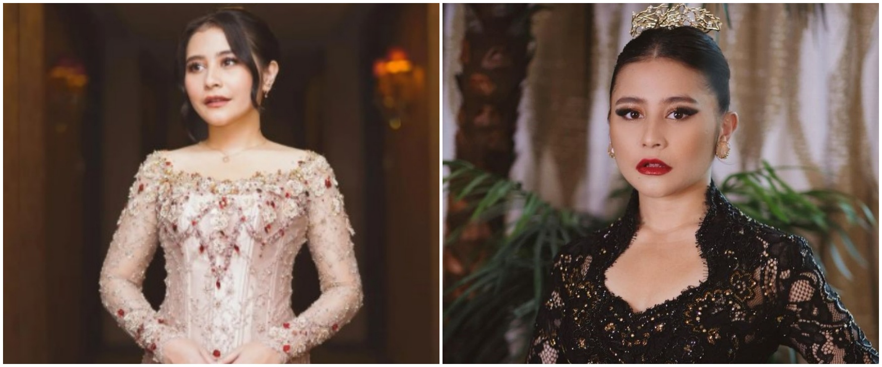 11 Gaya Prilly Latuconsina pakai kebaya, kain jariknya penuh makna