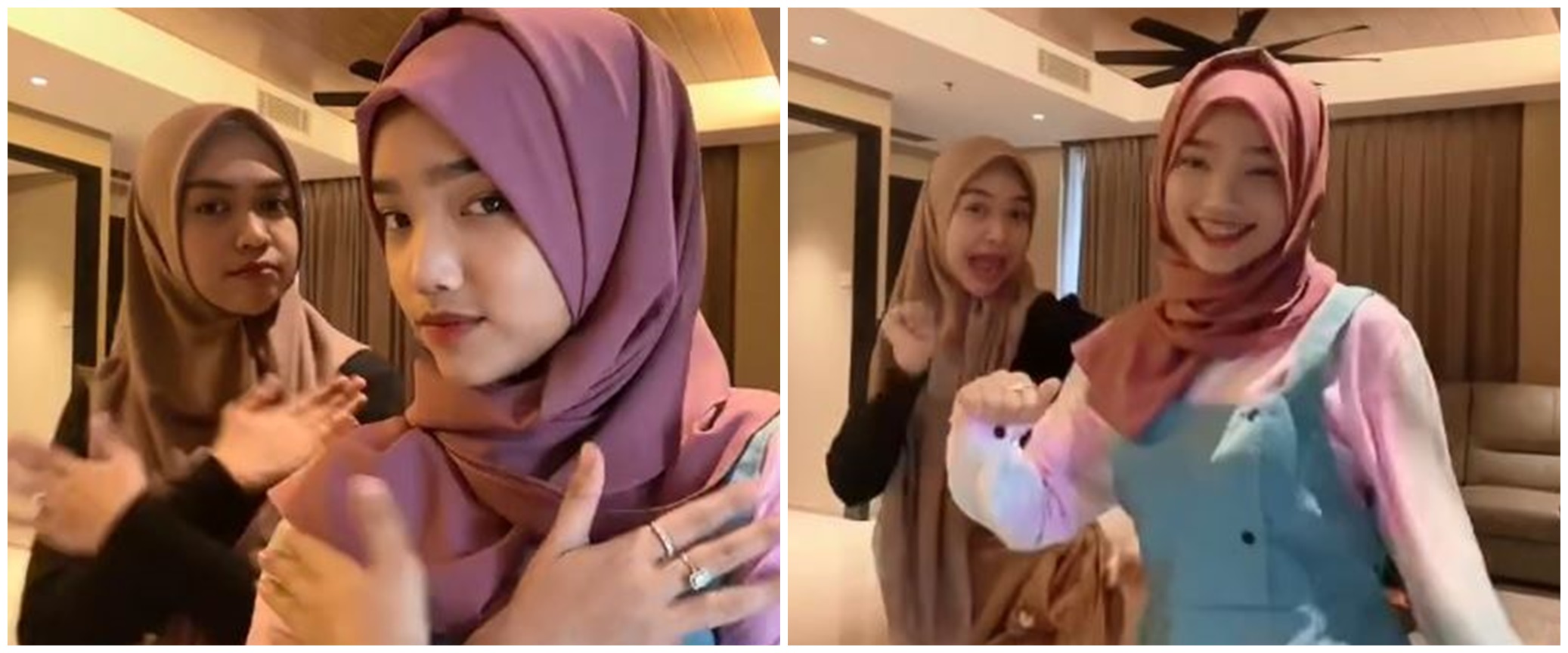 Tampil berhijab, intip momen Fuji joget TikTok bareng Ria Ricis