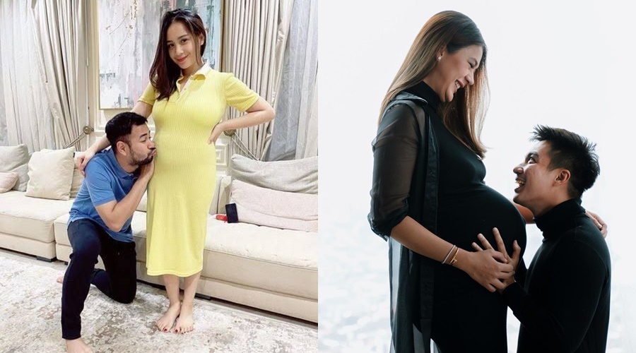 Ibu dua anak, ini 11 beda gaya Nagita Slavina dan Paula saat momong
