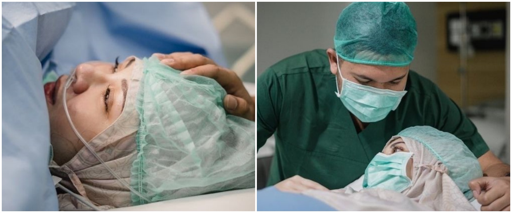 Penuh perjuangan, ini 11 momen persalinan anak pertama Kesha Ratuliu