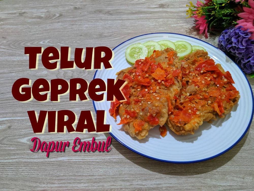 13 Cara membuat telur geprek, enak, praktis, dan pedasnya nampol