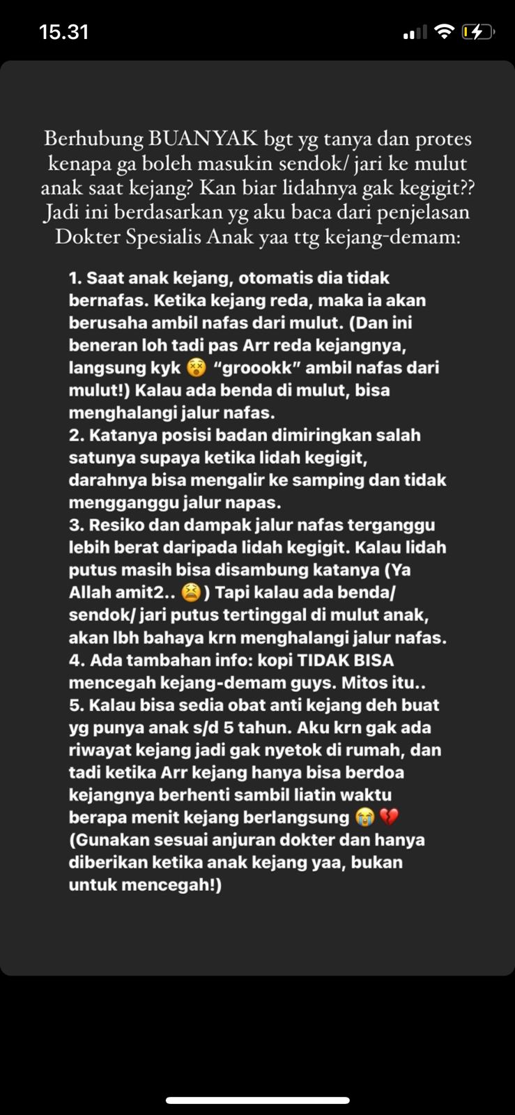 Cerita Tasya Kamila atasi kejang anak karena infeksi jamur