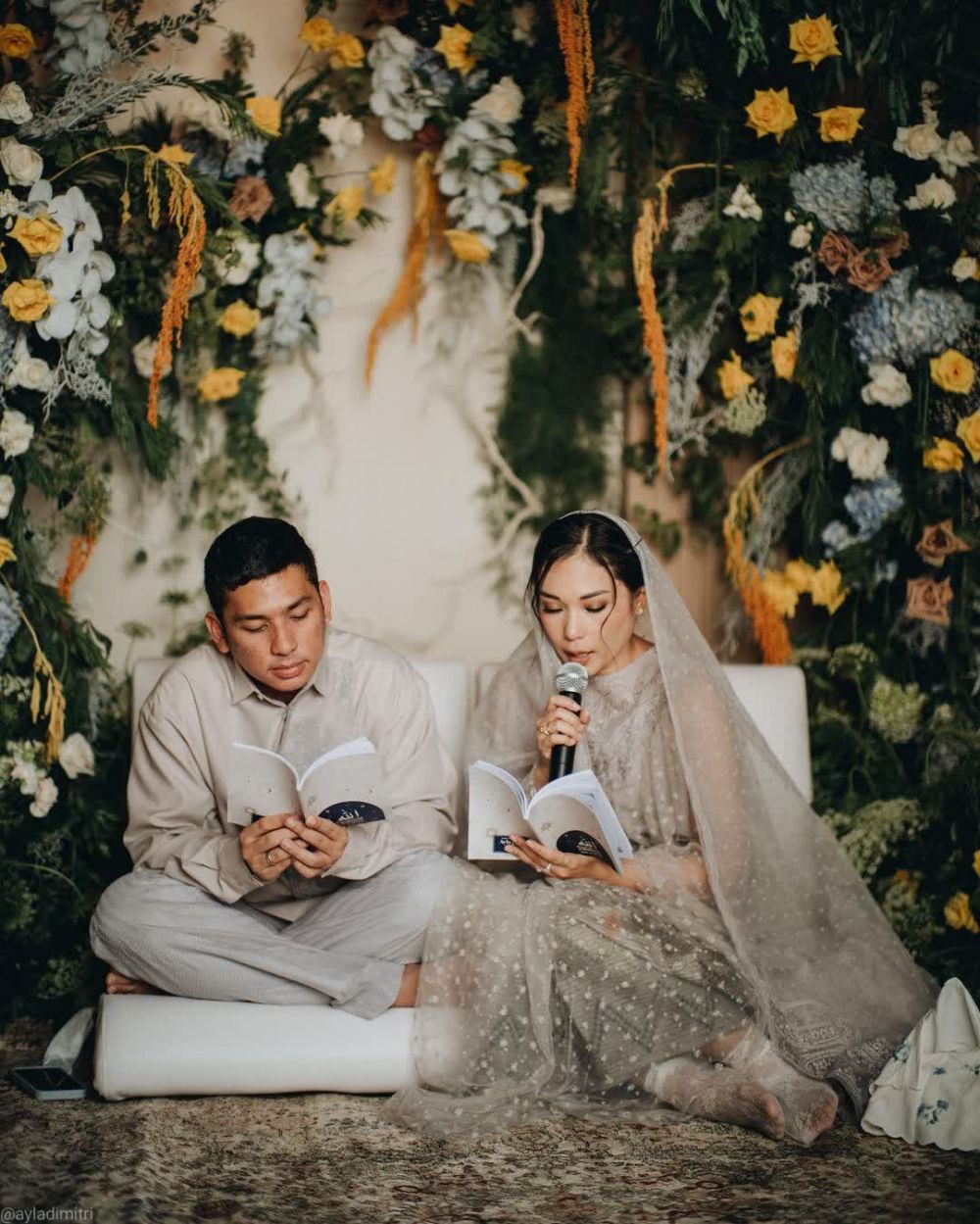 9 Momen tasyakuran 4 bulan kehamilan Ayla Dimitri, penuh haru