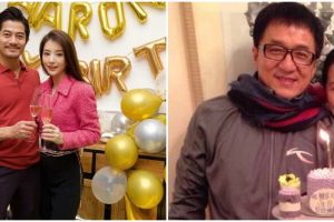 Jarang terekspos, potret kebersamaan 9 raja film Mandarin dan pasangan