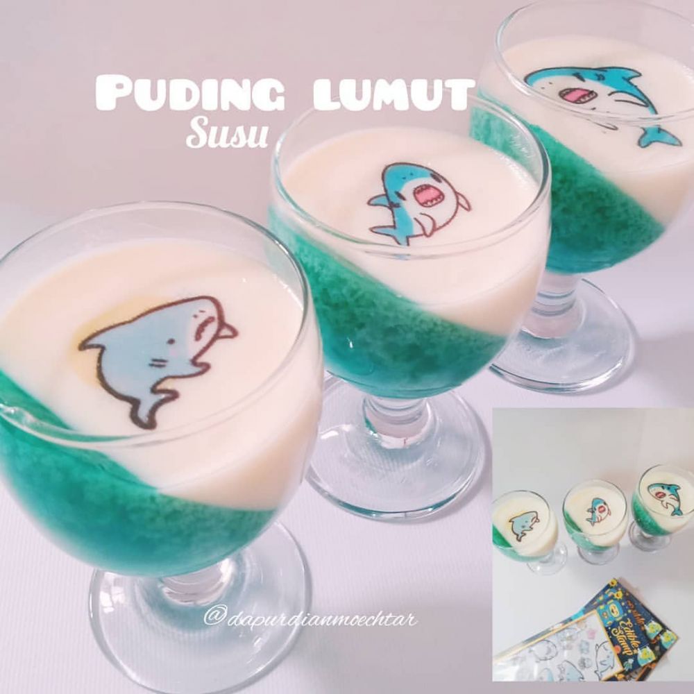 15 Cara membuat puding lumut berbagai rasa, manis dan lembut