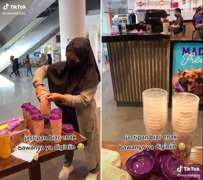 Diserbu penggemar BTS, aksi jastip bungkus minuman Chatime ini viral