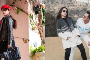 11 Mix and match outfit liburan ala Ussy Sulistiawaty, stylish bak ABG