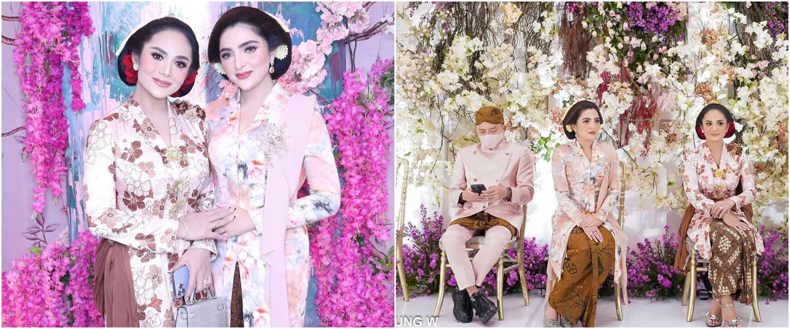 Momen Anang gandeng Krisdayanti di siraman Aurel, tuai sanjungan