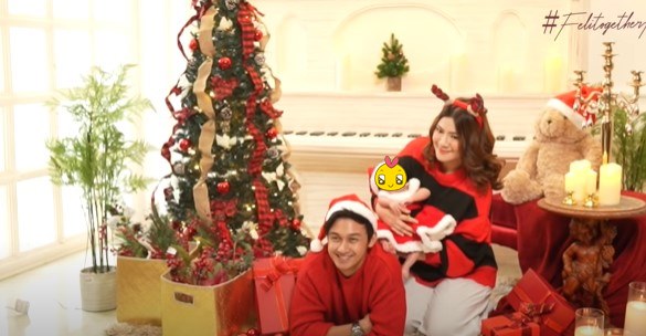 9 Momen pemotretan Felicya Angelista dan Caesar Hito, bertema Natal