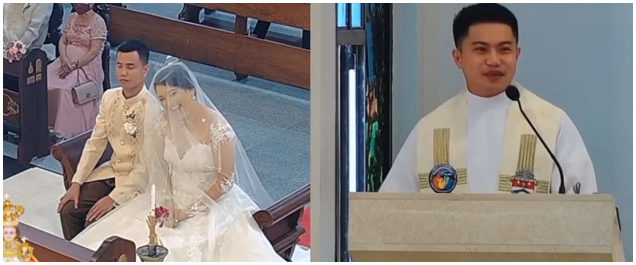Momen pastor menikahkan mantan pacar dengan pria lain, canggung banget