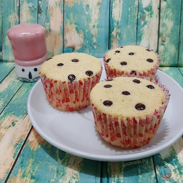 11 Cara membuat cup cake rasa keju, lezat, empuk, dan antigagal