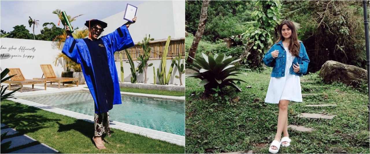 9 Momen Marsha Aruan wisuda virtual, ucapan Maia Estianty tuai atensi
