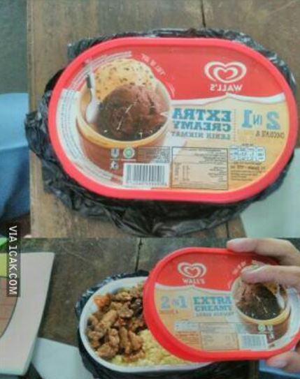 17 Potret lucu bekal makanan ini bikin lihat dua kali