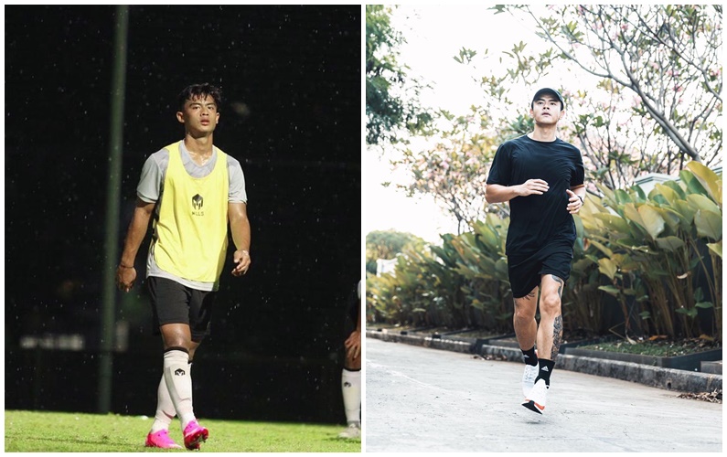 7 Potret kemiripan pesepak bola Pratama Arhan dan Dion Wiyoko