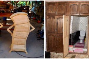 13 Penampakan lucu lemari ini bikin heran lihatnya, nyeleneh banget