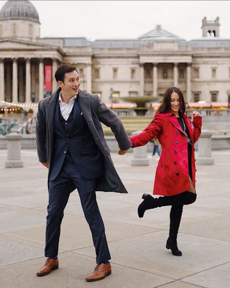 9 Potret prewedding Mike Lewis & Janisaa Pradja, pose mesra di London