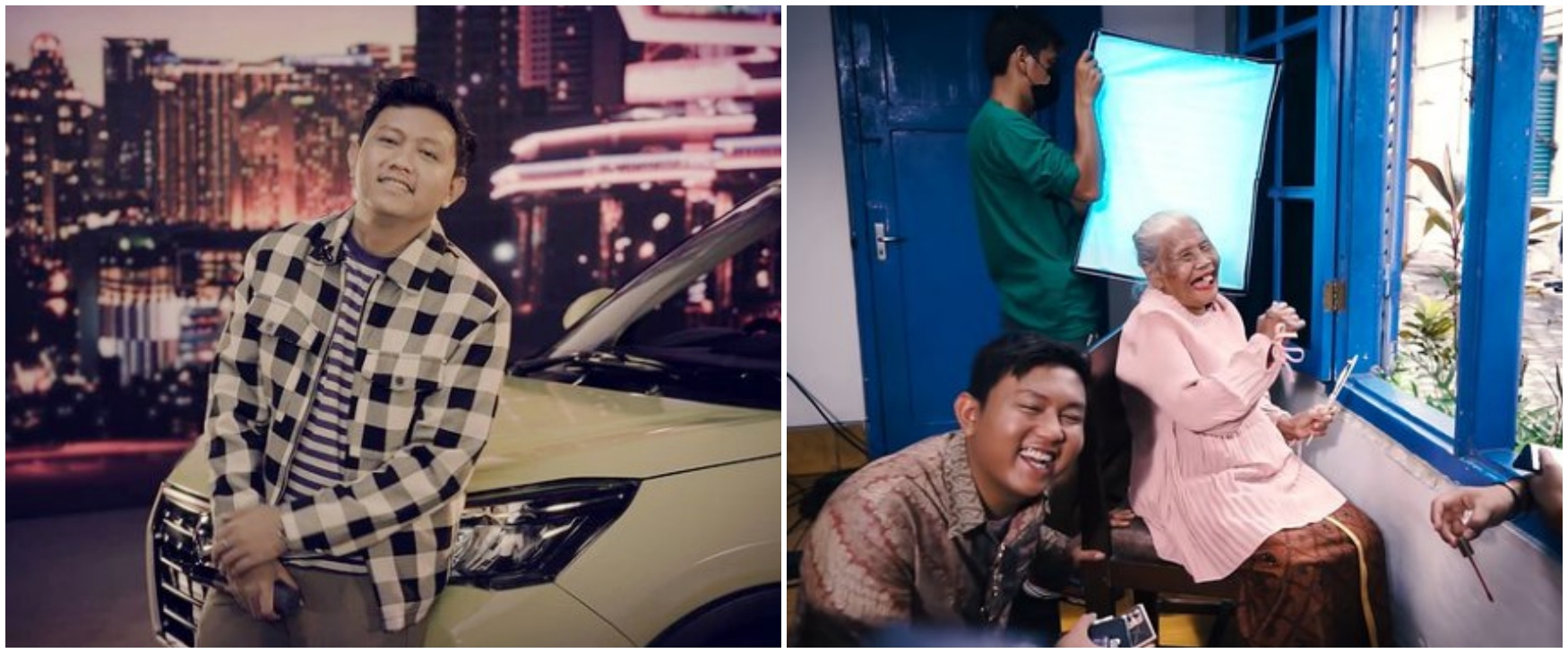 7 Momen kenangan Denny Caknan & Mbah Minto, syuting video klip bareng