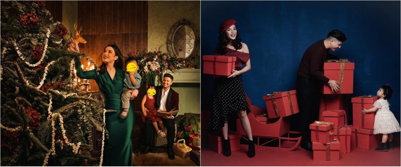 11 Pemotretan keluarga Chelsea Olivia bertema Natal dari masa ke masa