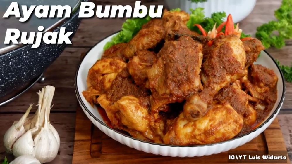 13 Cara membuat ayam bumbu rujak tanpa santan, sedap dan nikmat