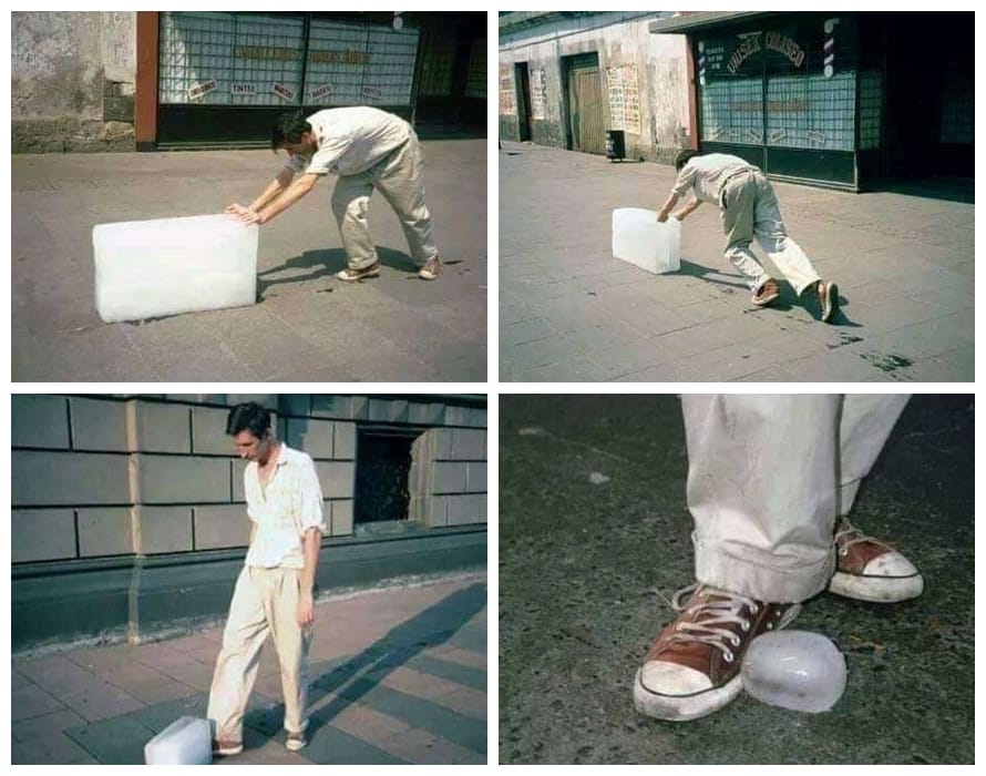 11 Aksi kocak orang jual es batu ini bikin ketawa kesal