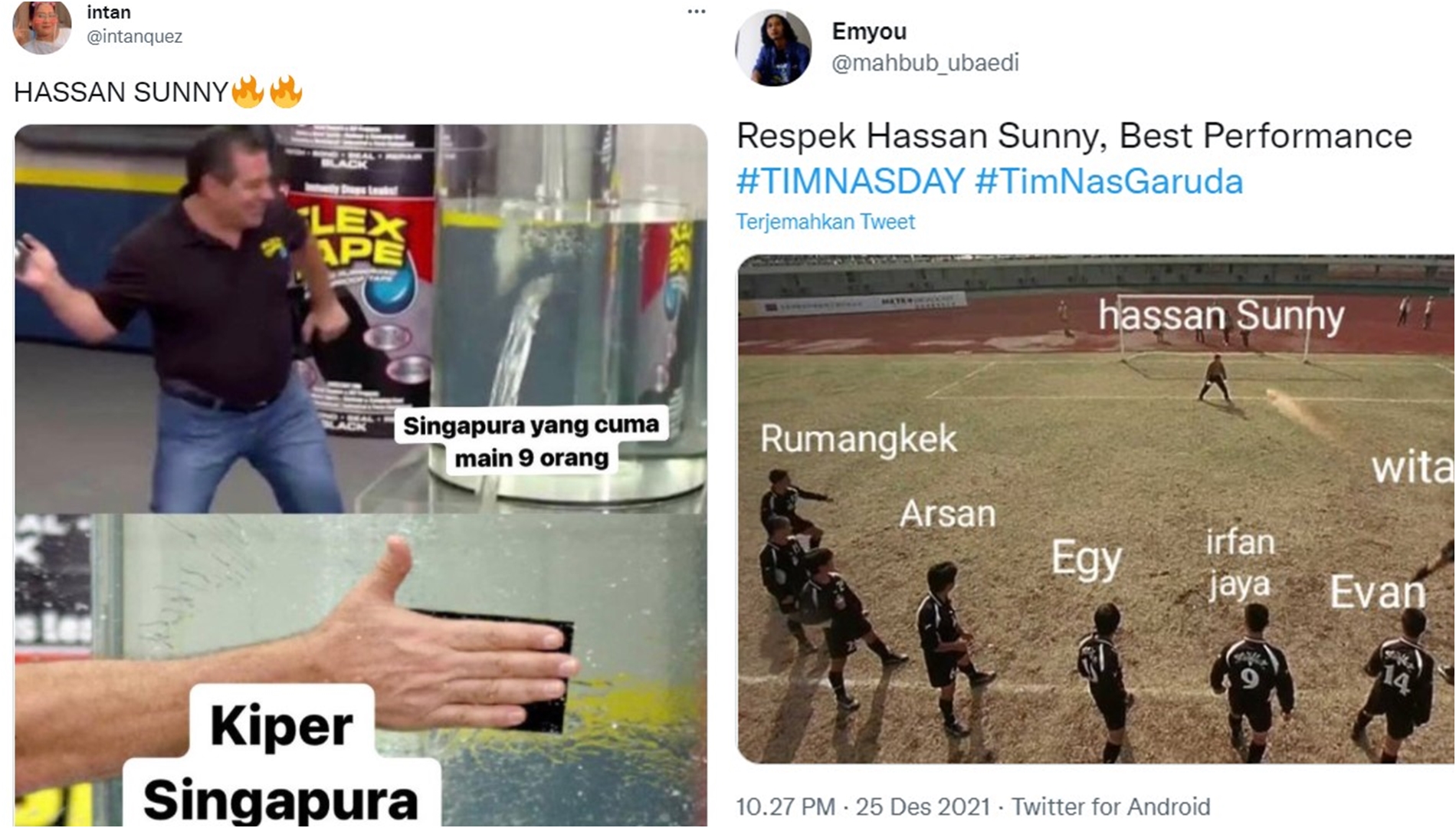 11 Meme timnas kalahkan Singapura, gagal penalti & aksi Hassan Sunny
