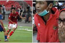 Momen Mak Surati nangis nonton gol Pratama Arhan vs Singapura