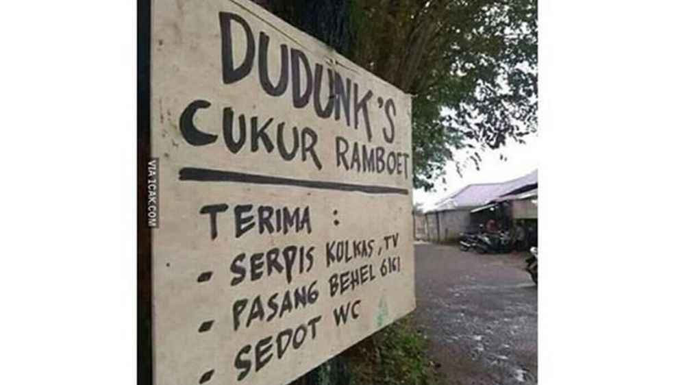 13 Cara lucu orang promosi salon, idenya nggak terduga
