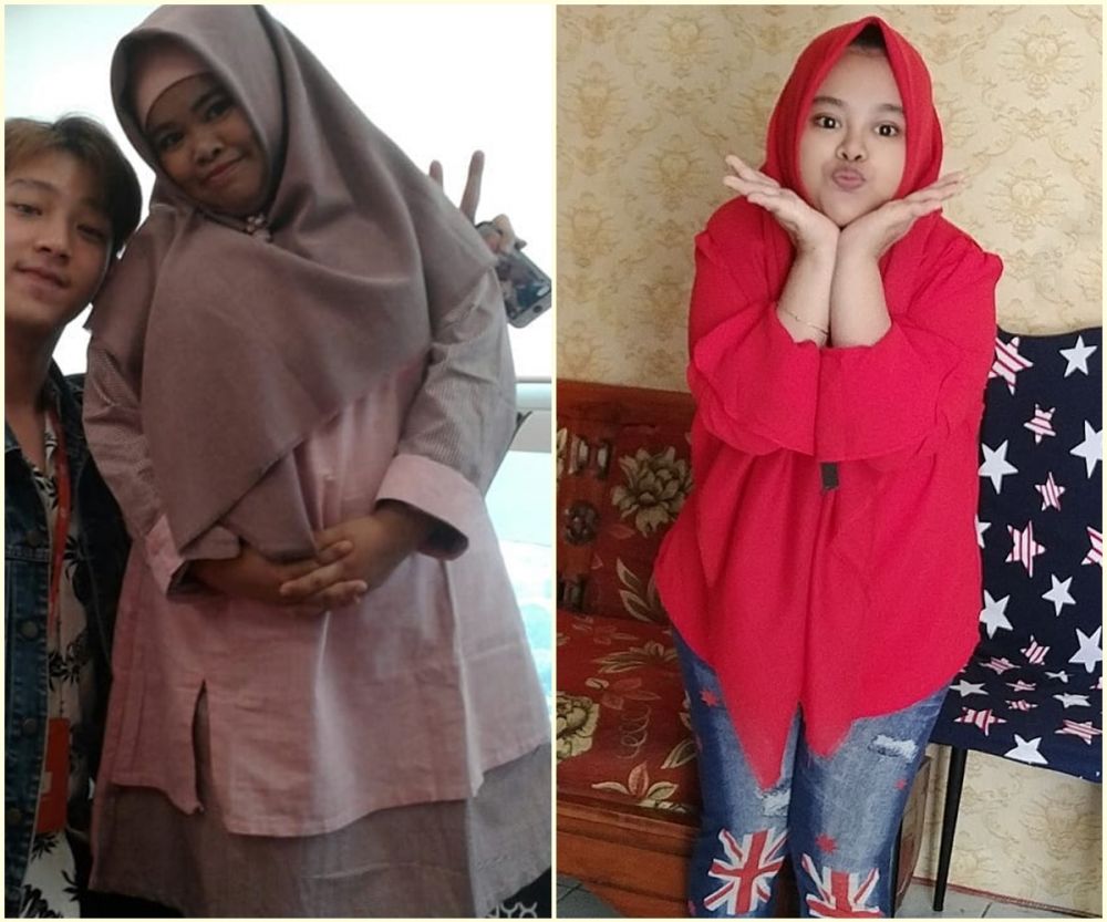 9 Potret dulu dan kini Kekeyi, kian glow up dan makin tirus