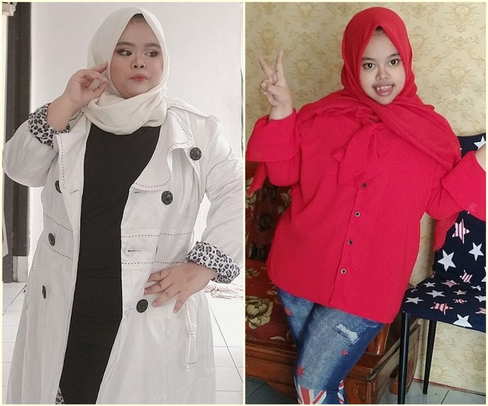 9 Potret dulu dan kini Kekeyi, kian glow up dan makin tirus