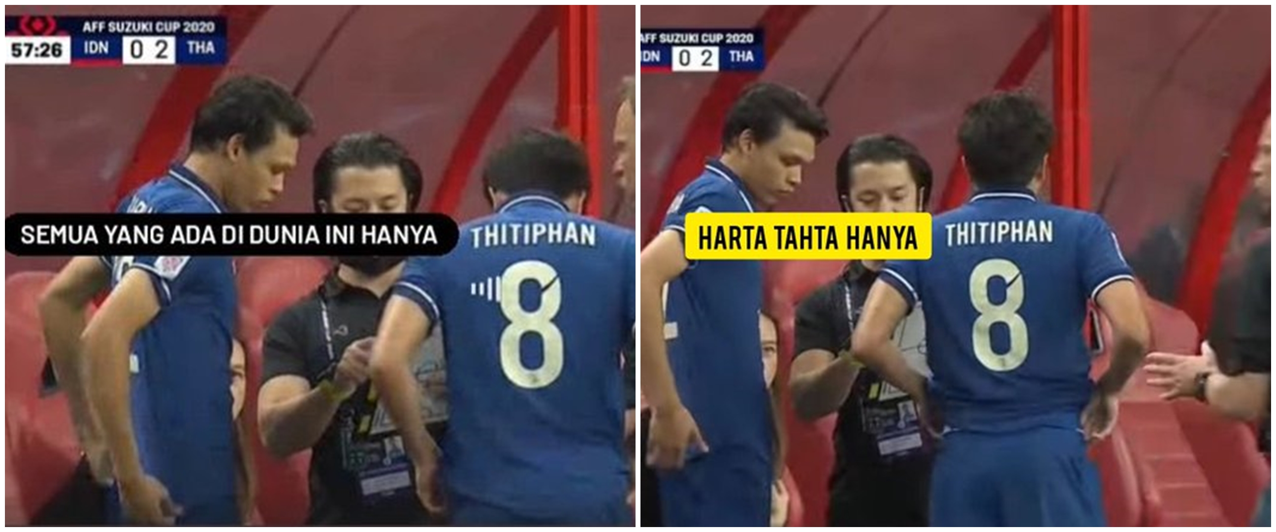 13 Meme lucu Thitiphan Puangchan di final Piala AFF 2020, menggelitik
