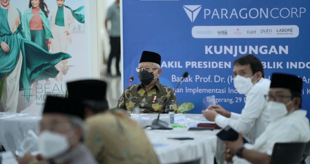 Kunjungi Paragon, Ma'ruf Amin targetkan industri halal mendunia 2024