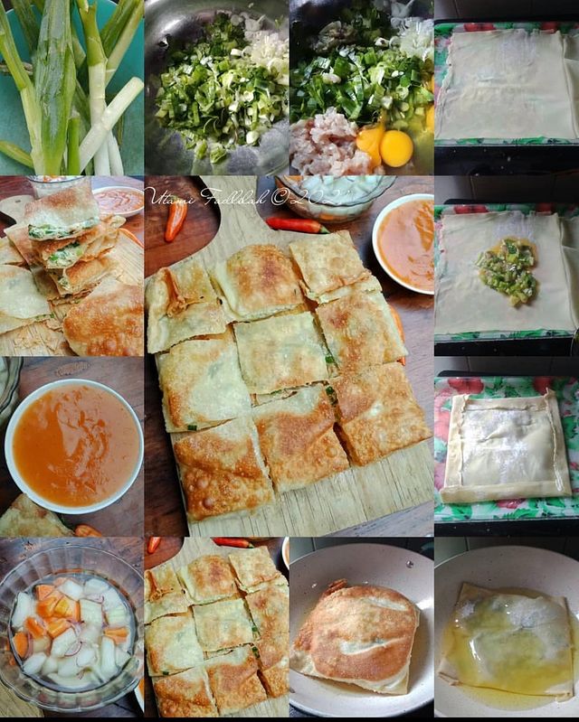 13 Cara membuat martabak telur tanpa daging, gurih dan isinya tebal