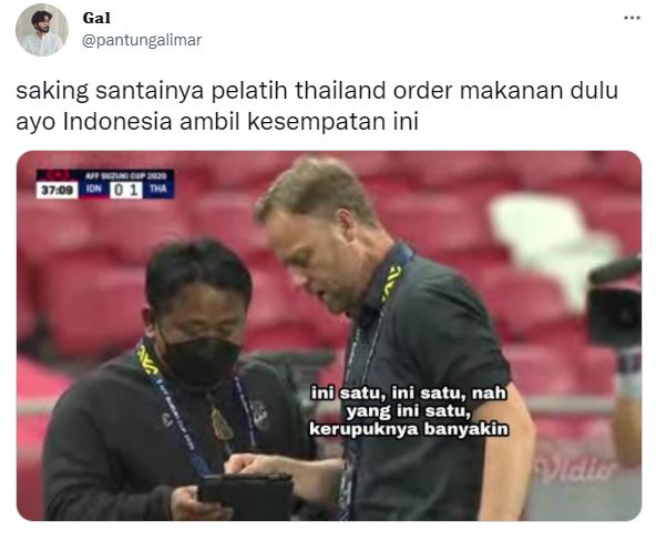 13 Meme timnas dibantai Thailand di leg pertama Final AFF 2020