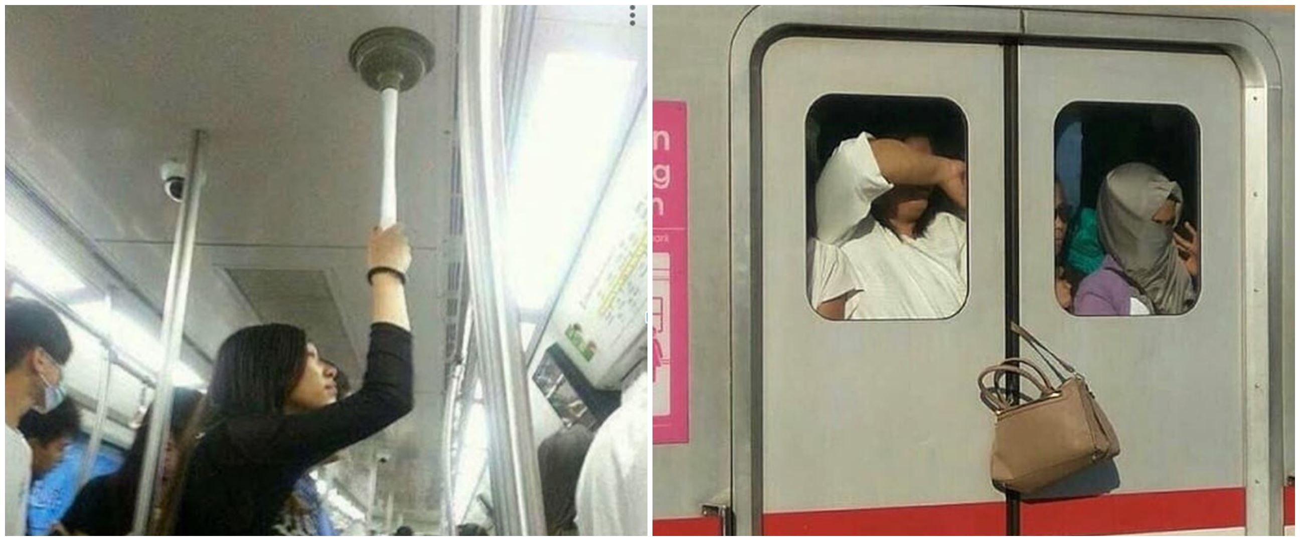 11 Momen lucu nggak kebagian tempat duduk di kereta