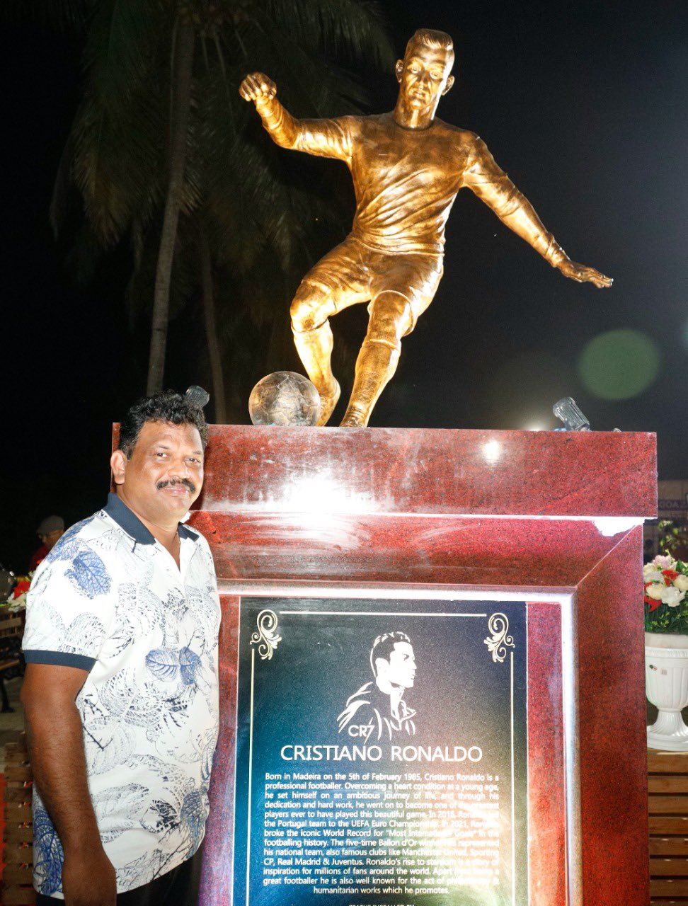 Patung Cristiano Ronaldo di India tuai kontroversi, ini alasannya