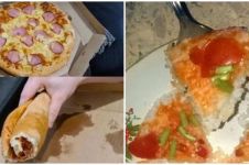 17 Cara antimainstream makan pizza ini bikin cekikikan