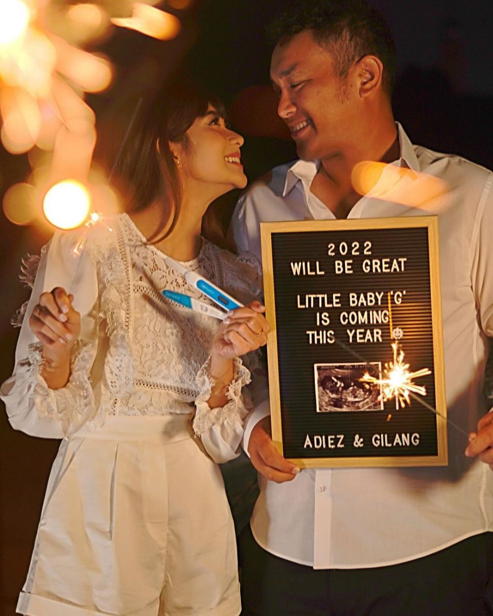 4 Tahun menikah, Adiezty Fersa dan Gilang Dirga umumkan kehamilan