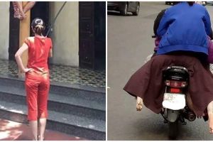 11 Potret lucu emak-emak di foto dari belakang ini bikin ngelus dada