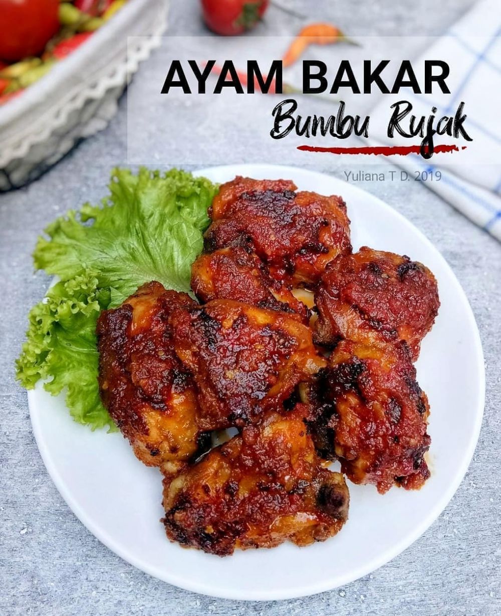 15 Resep ayam bakar bumbu rujak, lezat dan bikin nagih