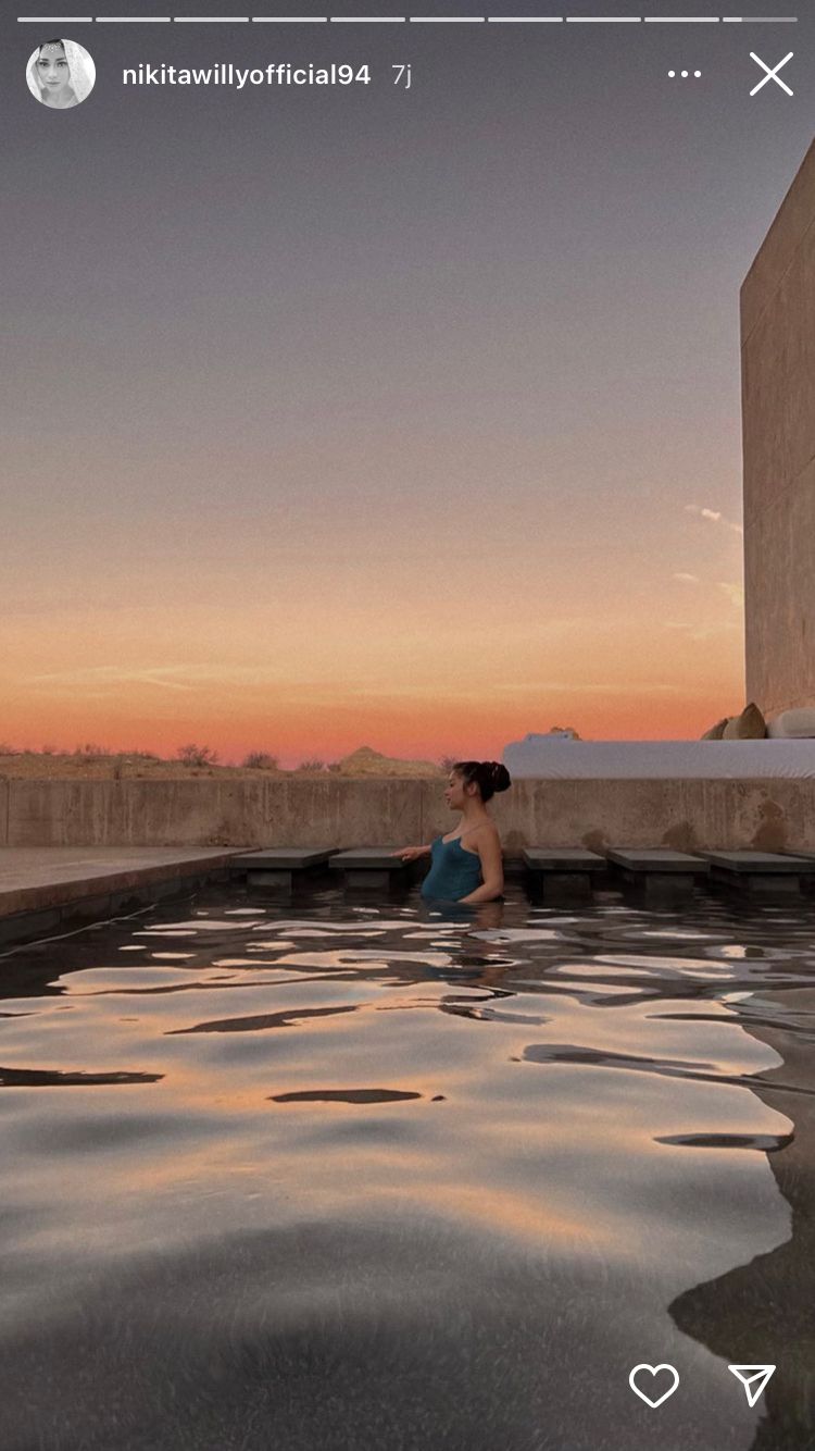 9 Momen Nikita Willy babymoon ke Amerika, nonton konser Bruno Mars